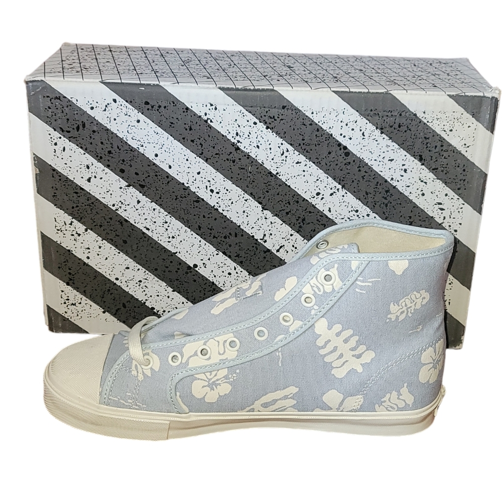 Vans Vault UA OG STYLE 24 LX Canvas Pumps HIBISCUS BALLAD BLUE Men's Size 11 - Picture 2 of 8